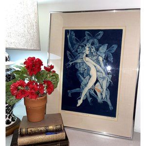 Vintage G.H. Rothe Fruehling 1974 Mezzotint Print Limited Edition 36/260 Signed